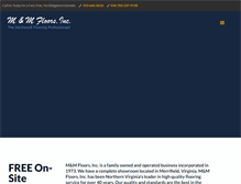 Tablet Screenshot of mmfloors.com